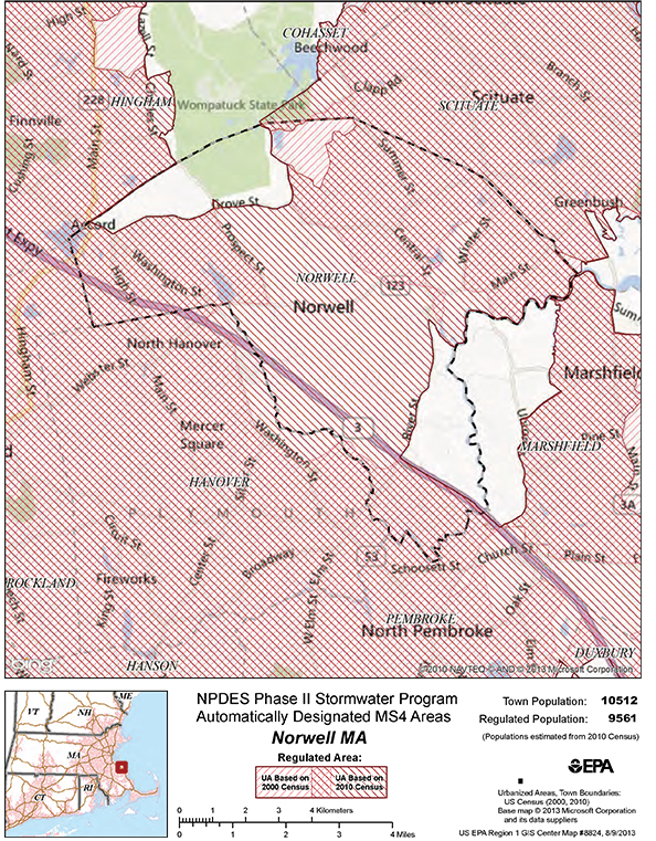 Norwell MS4 Map